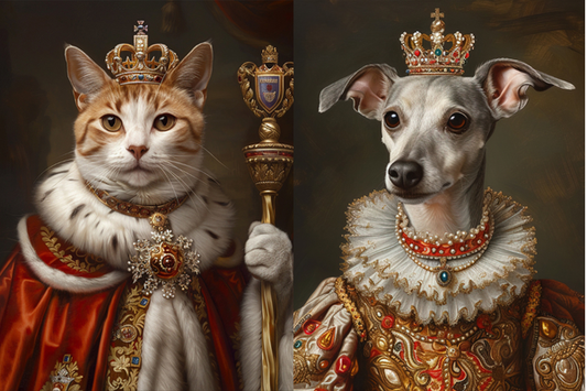 How to Turn Pet Photos into Royal Pet Portraits