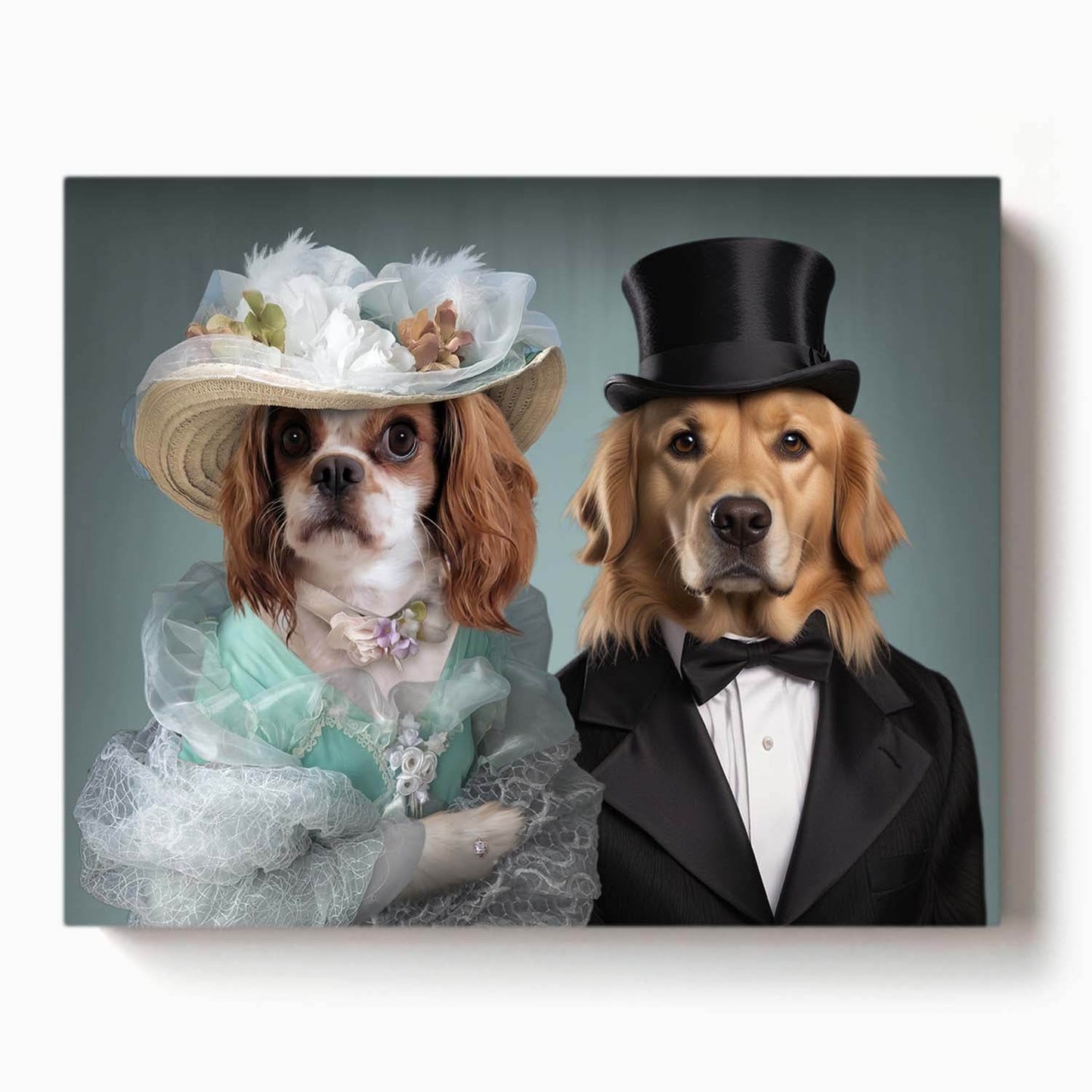 The Lady & The Gentlemen - RoyalPortraitUs