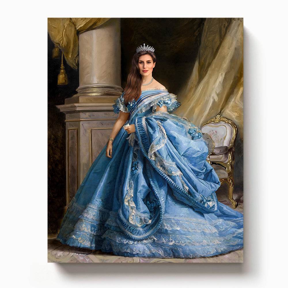 The Sapphire Queen - RoyalPortraitUs