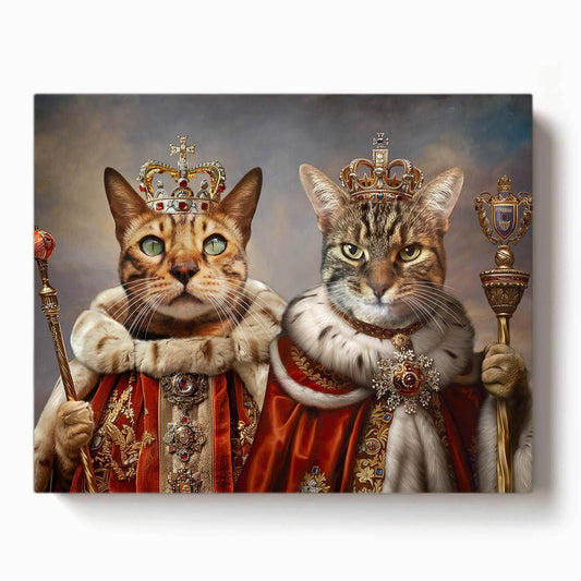 Multi Pet Portrait - Create Yourself - RoyalPortraitUs