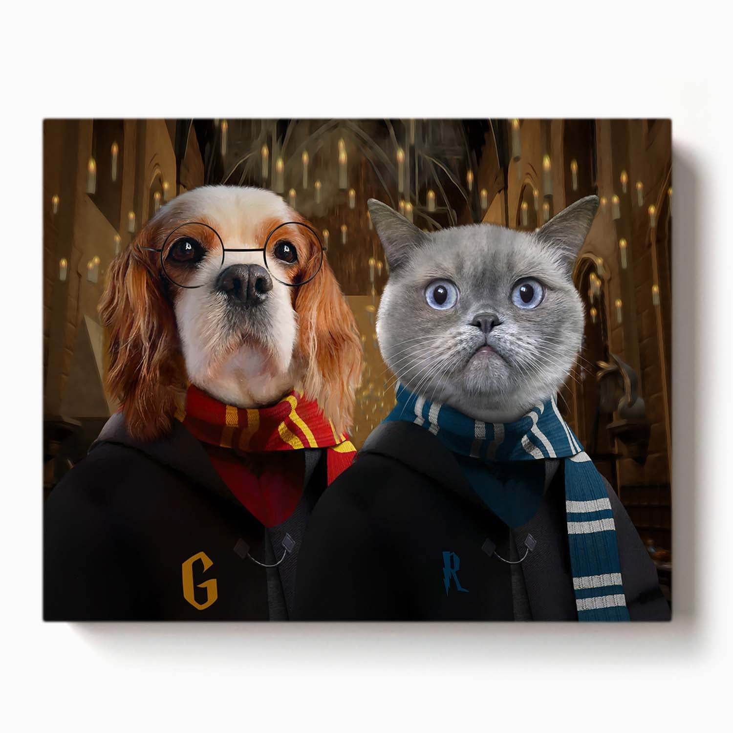 Harry Potter Multiple Pet Portrait - RoyalPortraitUs